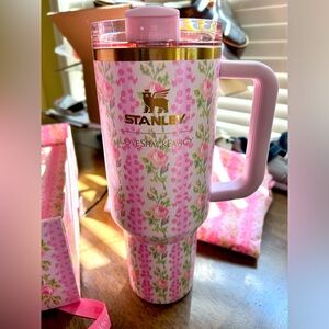 StanleyXLove Shack Fancy 40oz tumbler. Blooming Heirloom print. Sold out online.